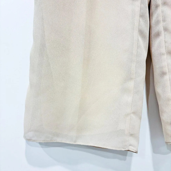 LE BOS Flowy beige pants with elastic waistband - Picture 8 of 10